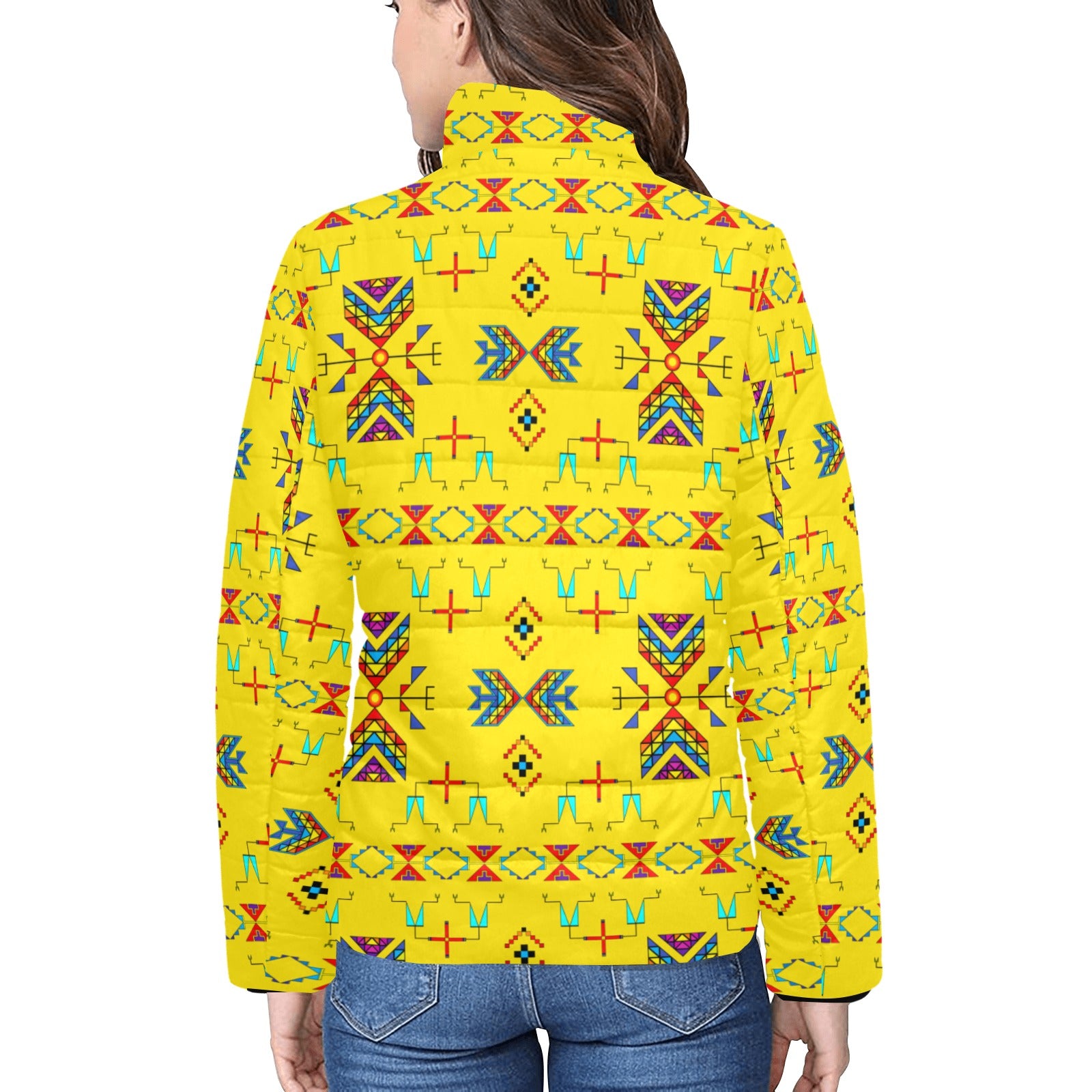 Rainbow Chief Rainbow Yellow Women's Padded Jacket