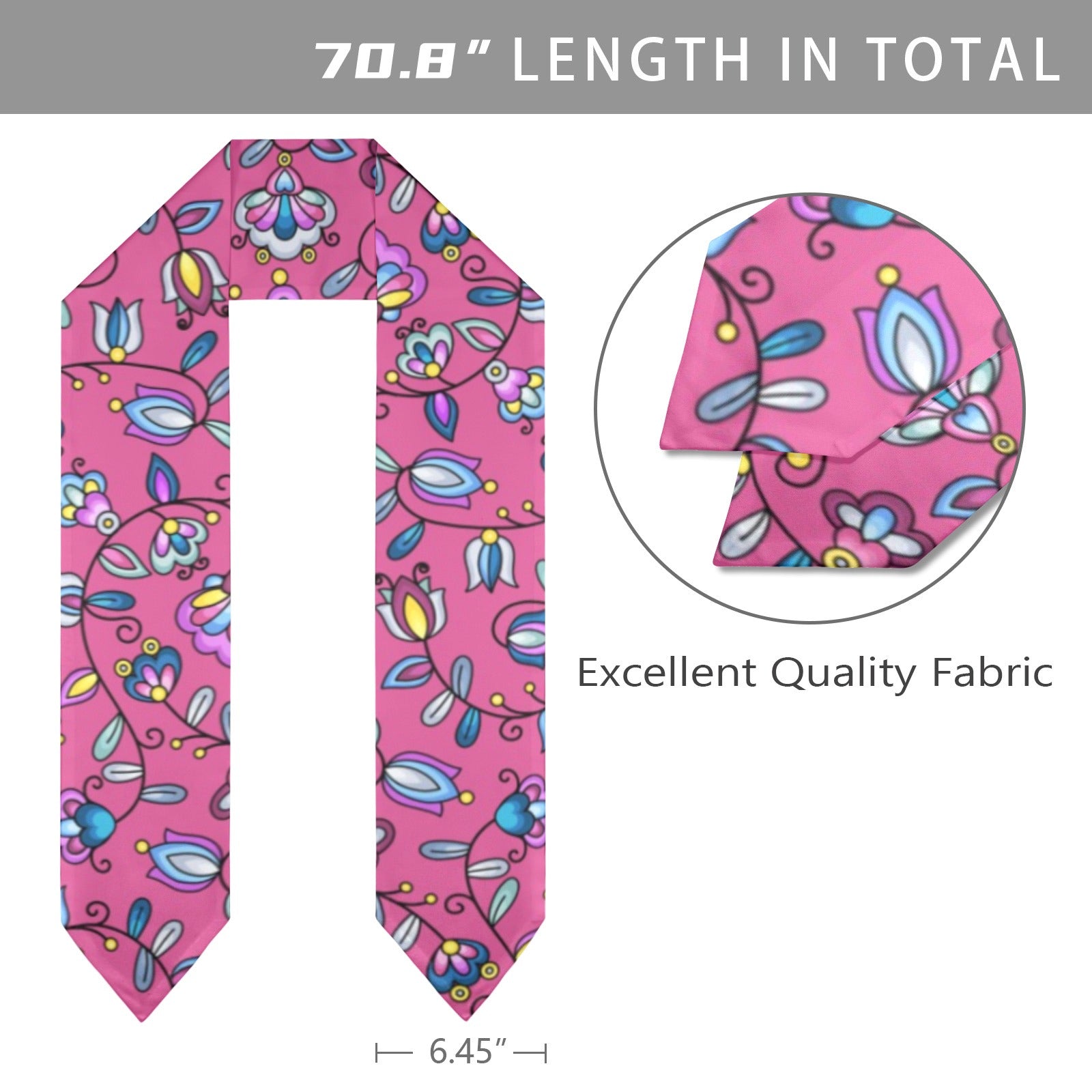 Autumn Bundle Blessing Pink Graduation Stole