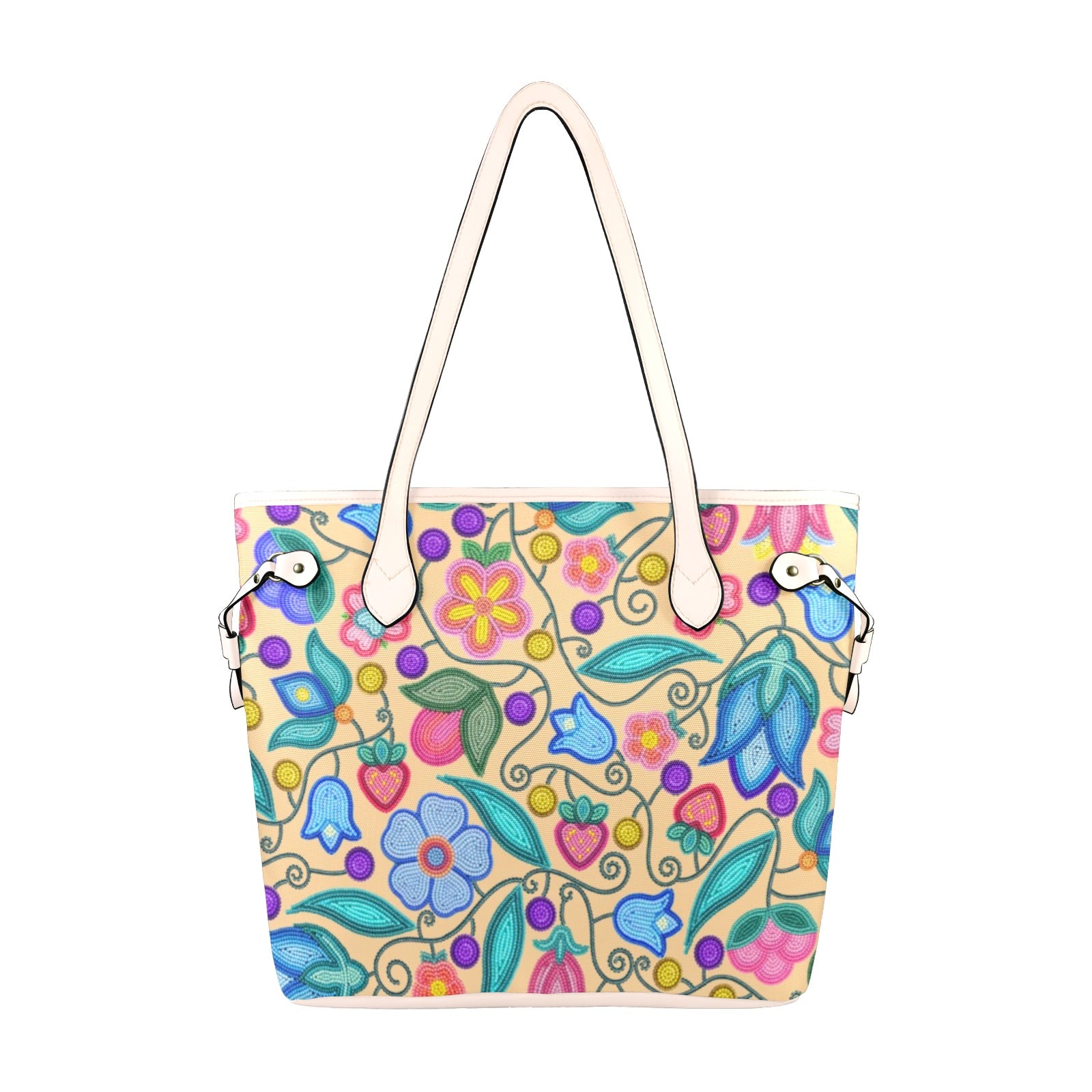 Sweet Offering Cream Clover Canvas Tote Bag