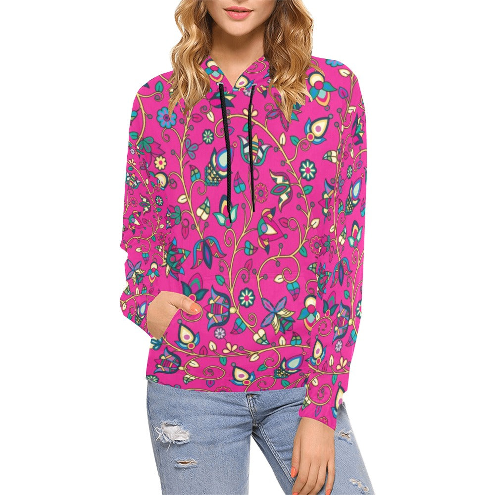 Thorny Path Pink Hoodie for Women (USA Size)