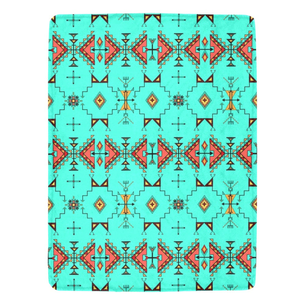 Thunder Flight Turquoise Ultra-Soft Micro Fleece Blanket 60"x80"