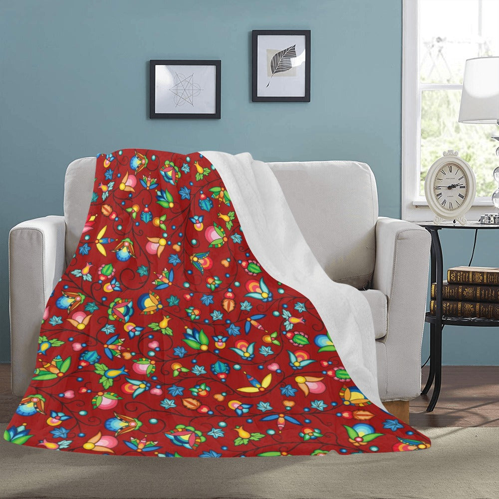 Prairie Plains Spirit Red Ultra-Soft Micro Fleece Blanket 60"x80"