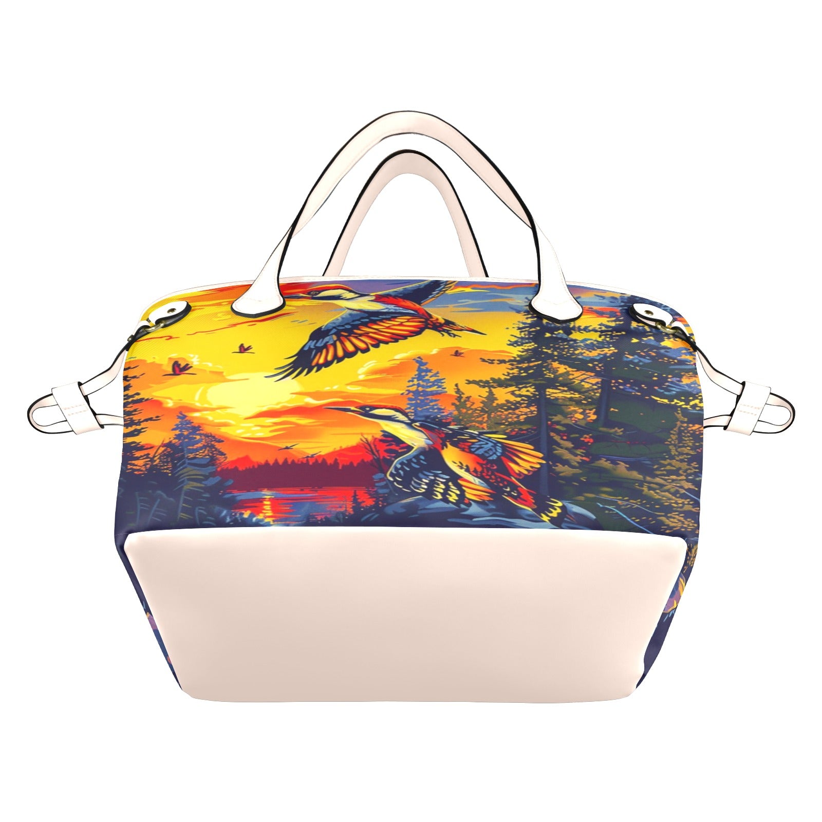 Woodpecker Medicine Clover Canvas Tote Bag