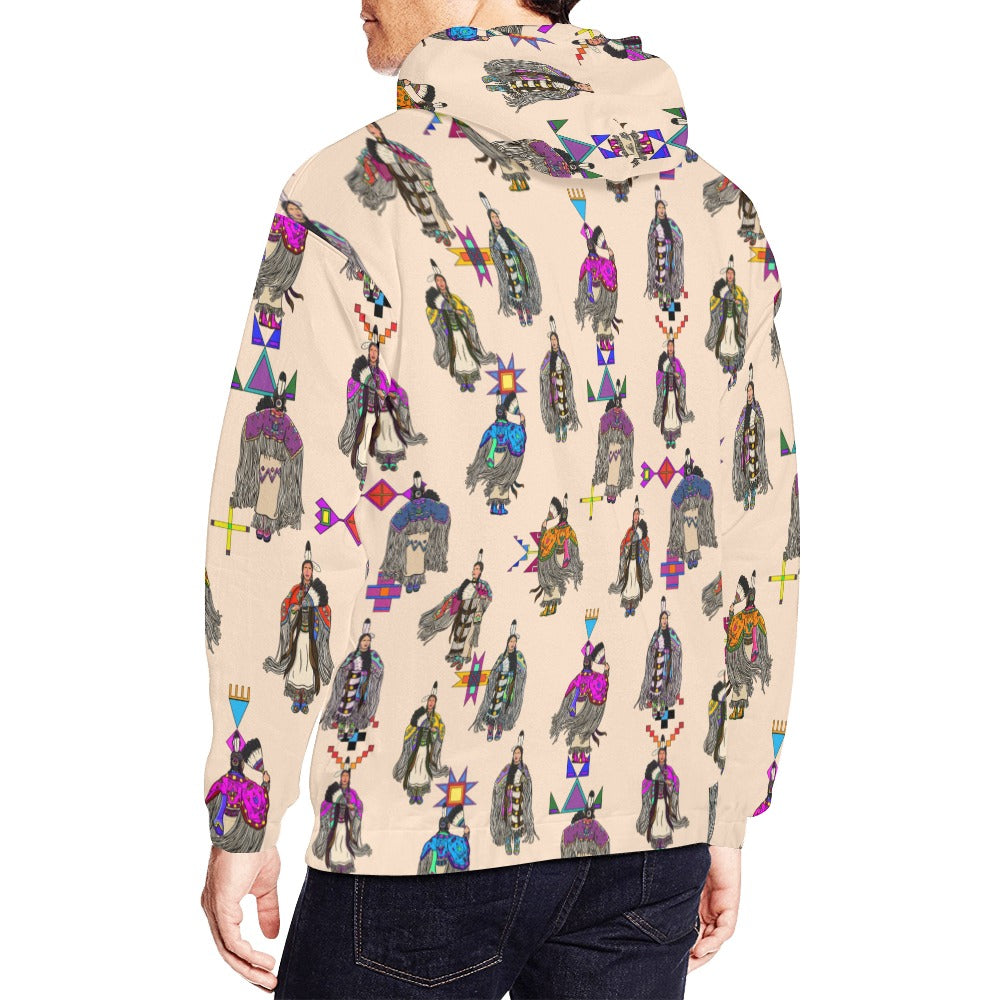 Women's Tradish Dancers  Muslin Hoodie for Men (USA Size)