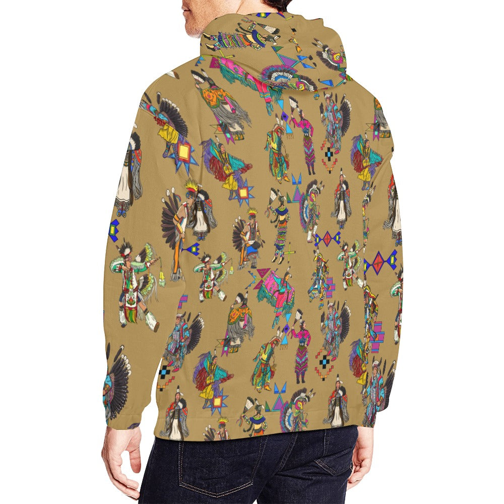 Grand Entry Dancers Earth Hoodie for Men (USA Size)
