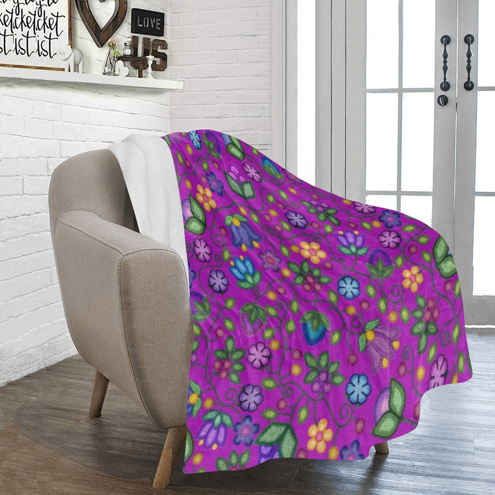 Bloom Uplift Purple Ultra-Soft Micro Fleece Blanket 50"x60"