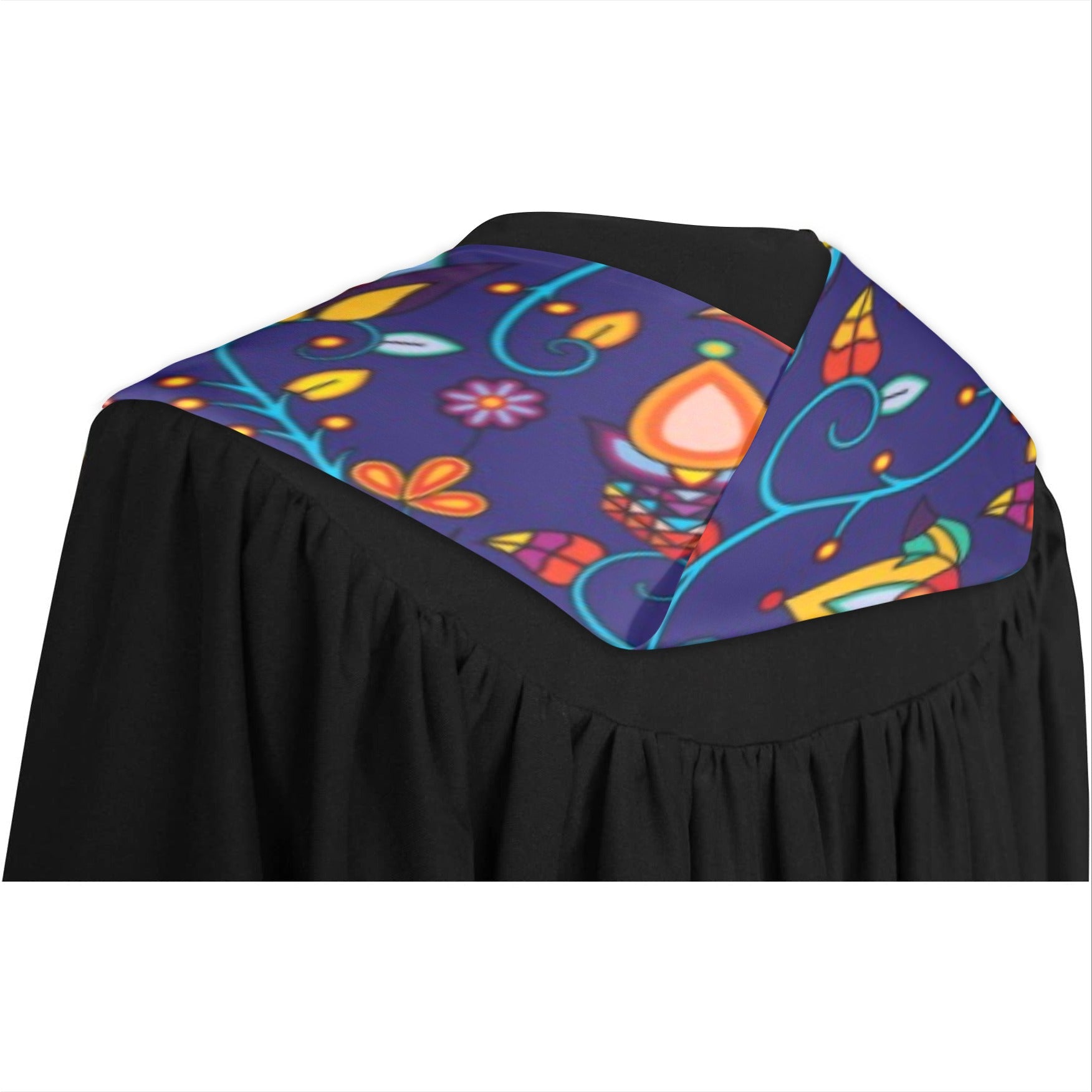 Thorny Path Blue Graduation Stole