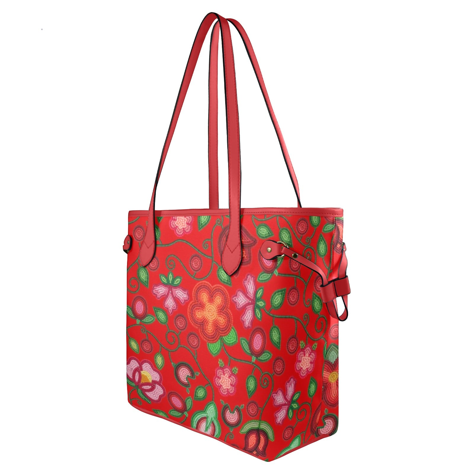 Rose Reverie Red Clover Canvas Tote Bag