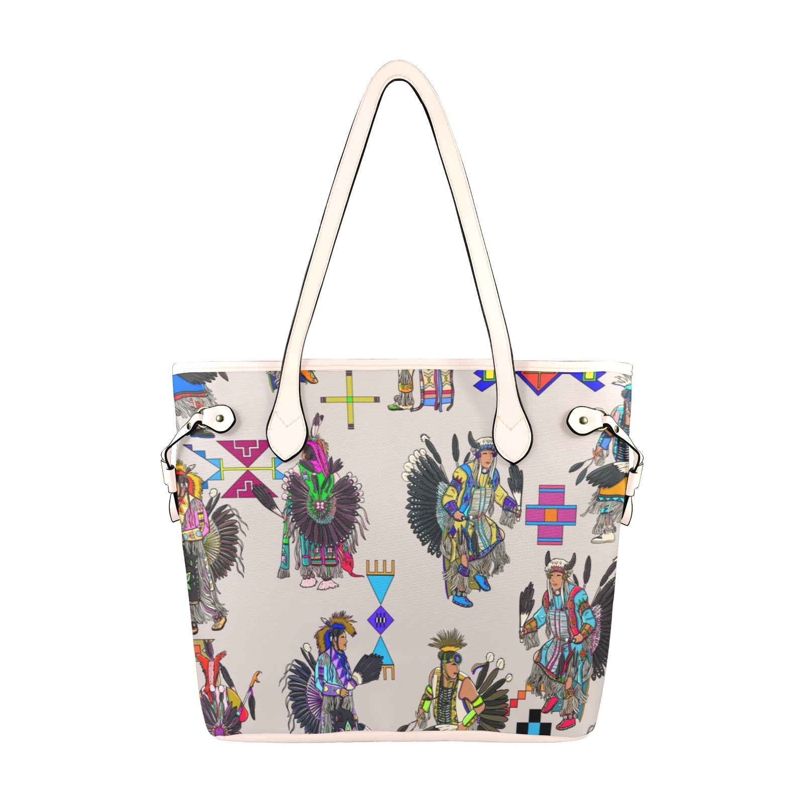 Men's Tradish Dancers Muslin White Clover Canvas Tote Bag