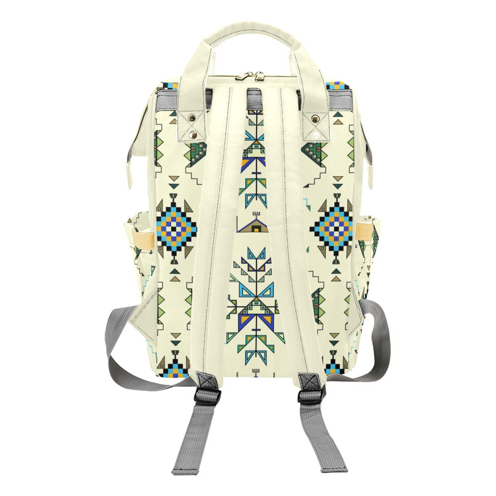 Bear Shield Cream Multi-Function Diaper Backpack/Diaper Bag