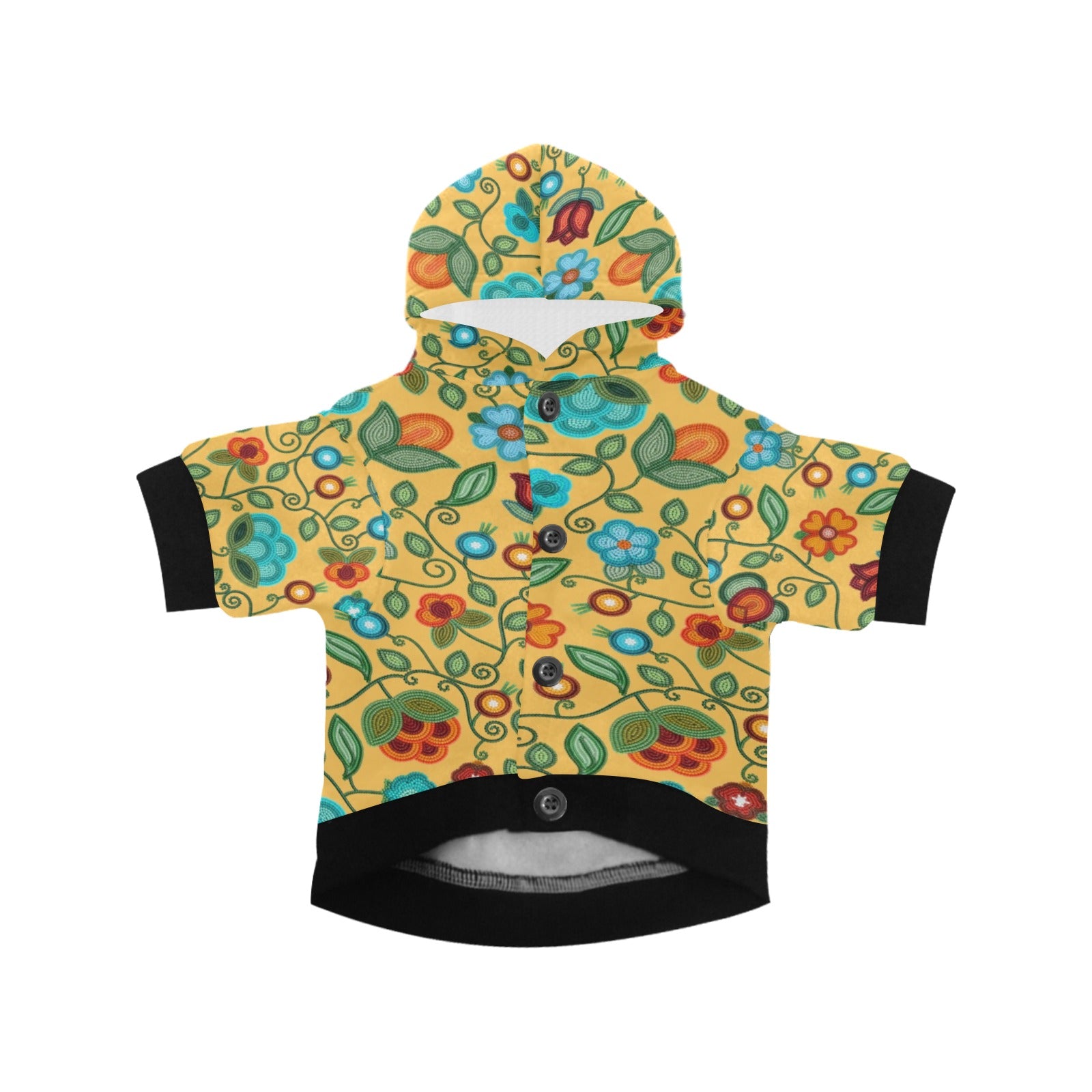 Prairie Fire Petals Honey Pet Dog Hoodie