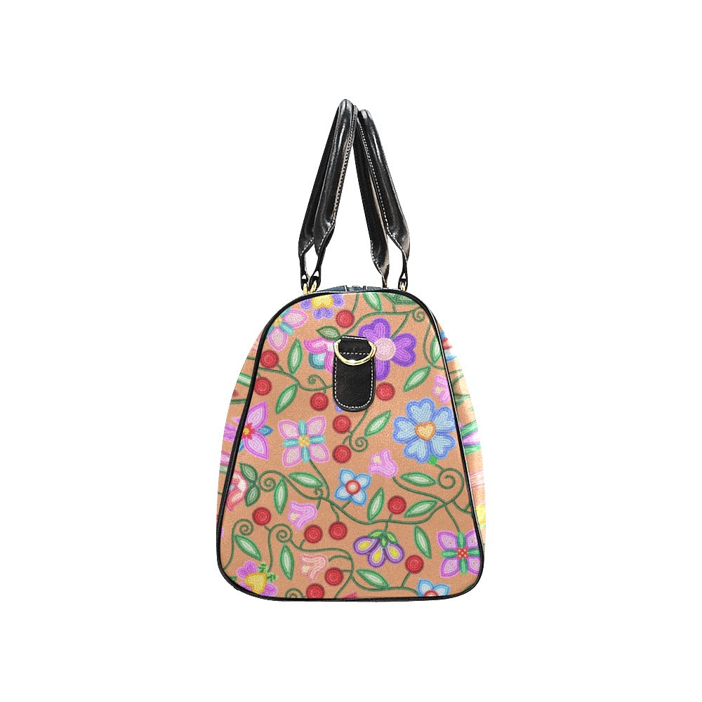 Petal Harmony Terracotta Waterproof Travel Bag/Small