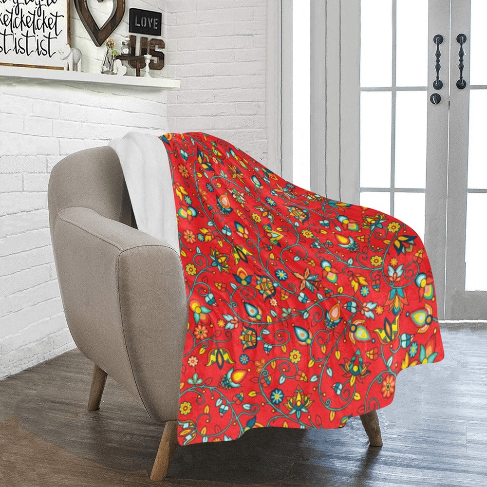 Thorny Path Red Ultra-Soft Micro Fleece Blanket 40"x50"