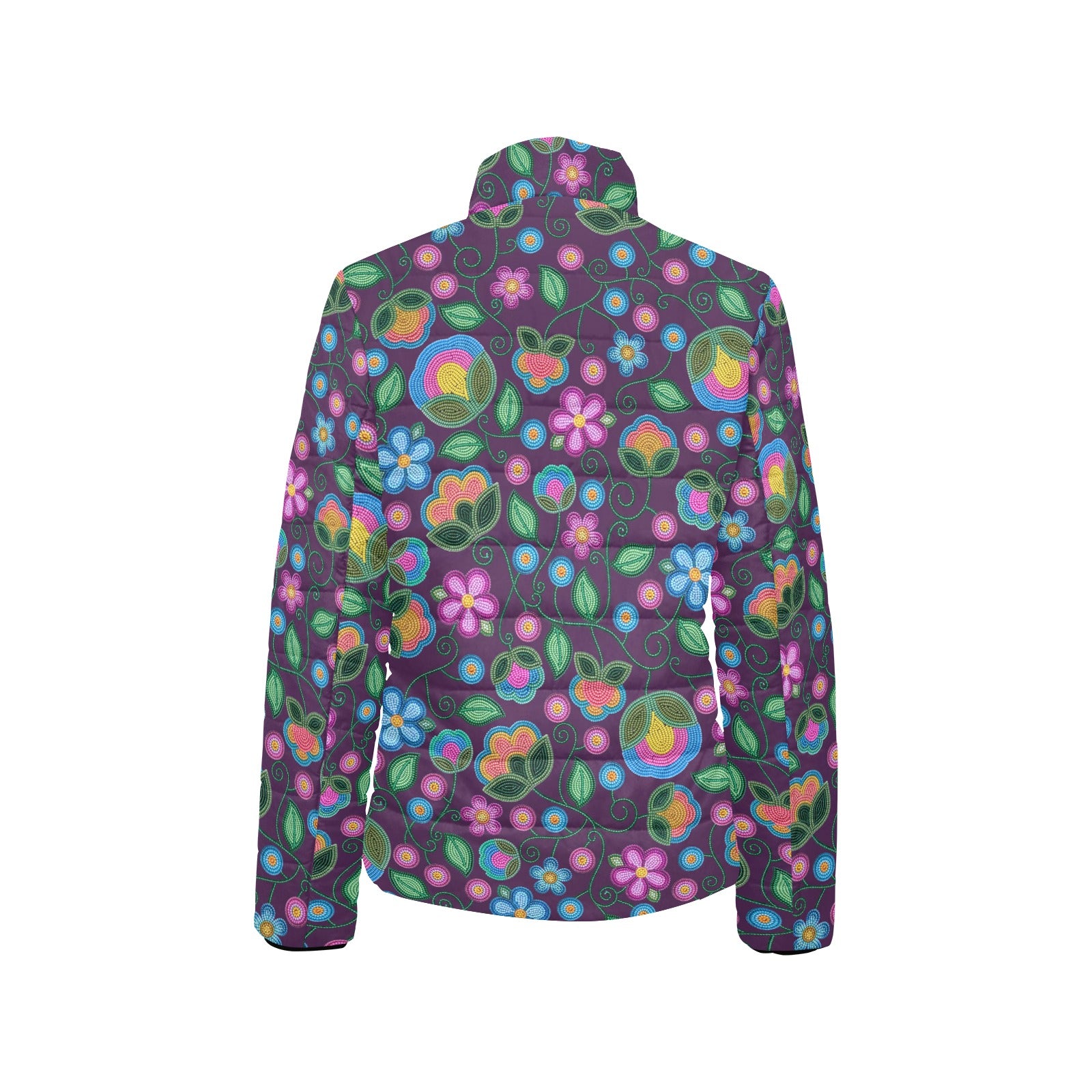 Turquoise Sunbeam Violet Women's Stand Collar Padded Jacket