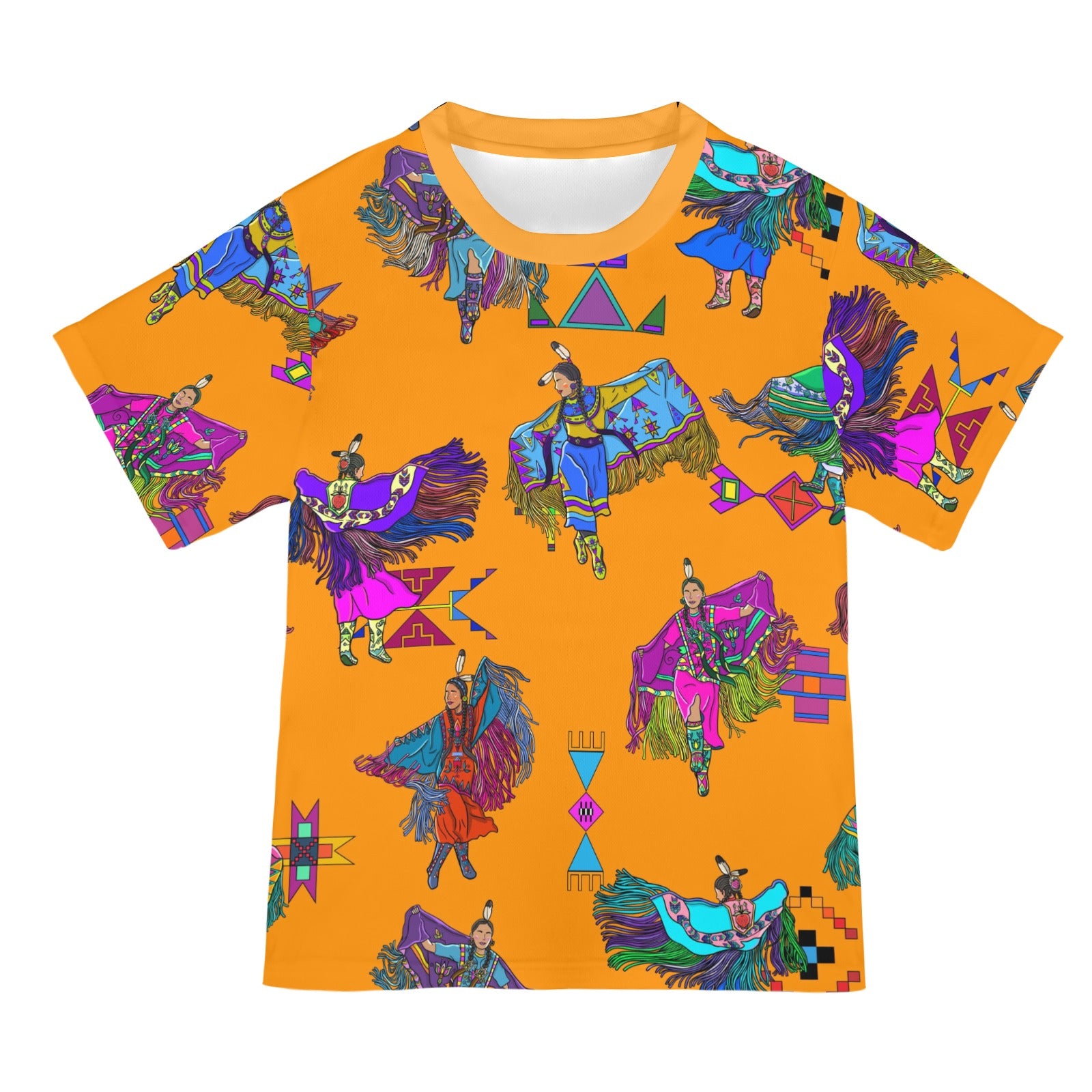 Women's Fancy Dancers Orange T-shirt for Women