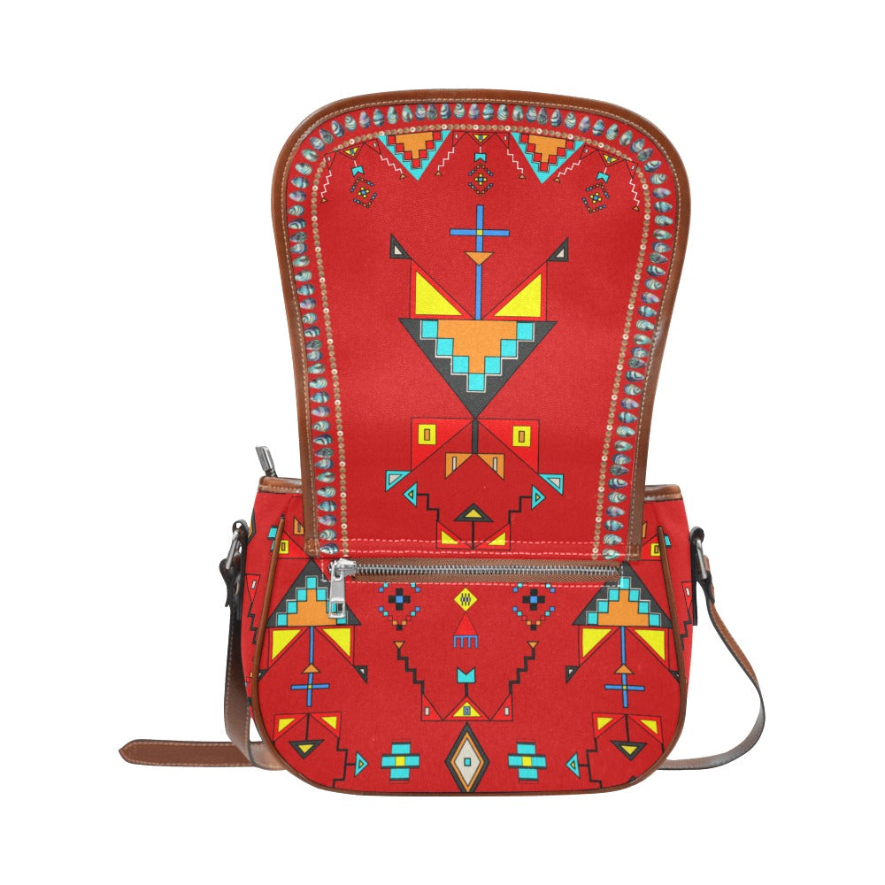 Sentinel of the Plains Red Saddle Bag/Large
