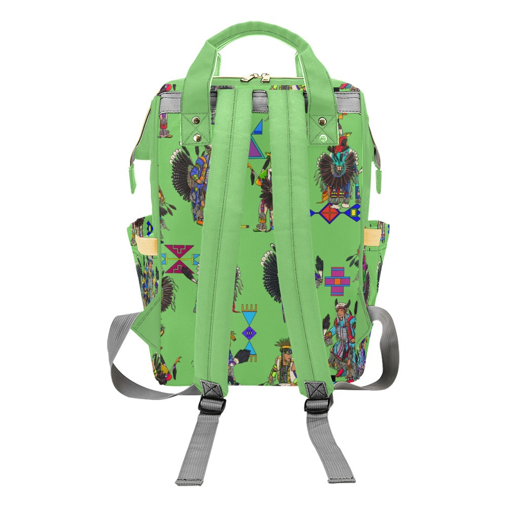 Men's Tradish Dancers Grass Multi-Function Diaper Backpack/Diaper Bag