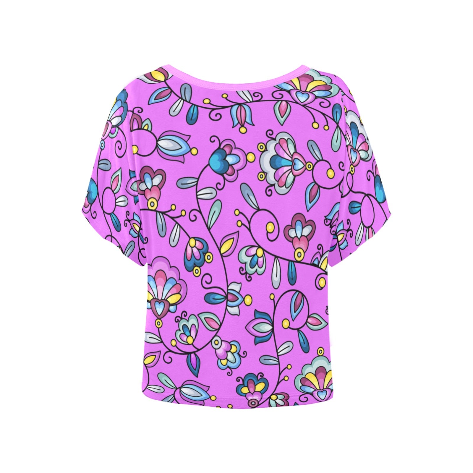 Autumn Bundle Blessing Purple Women's Batwing-Sleeved Blouse T shirt