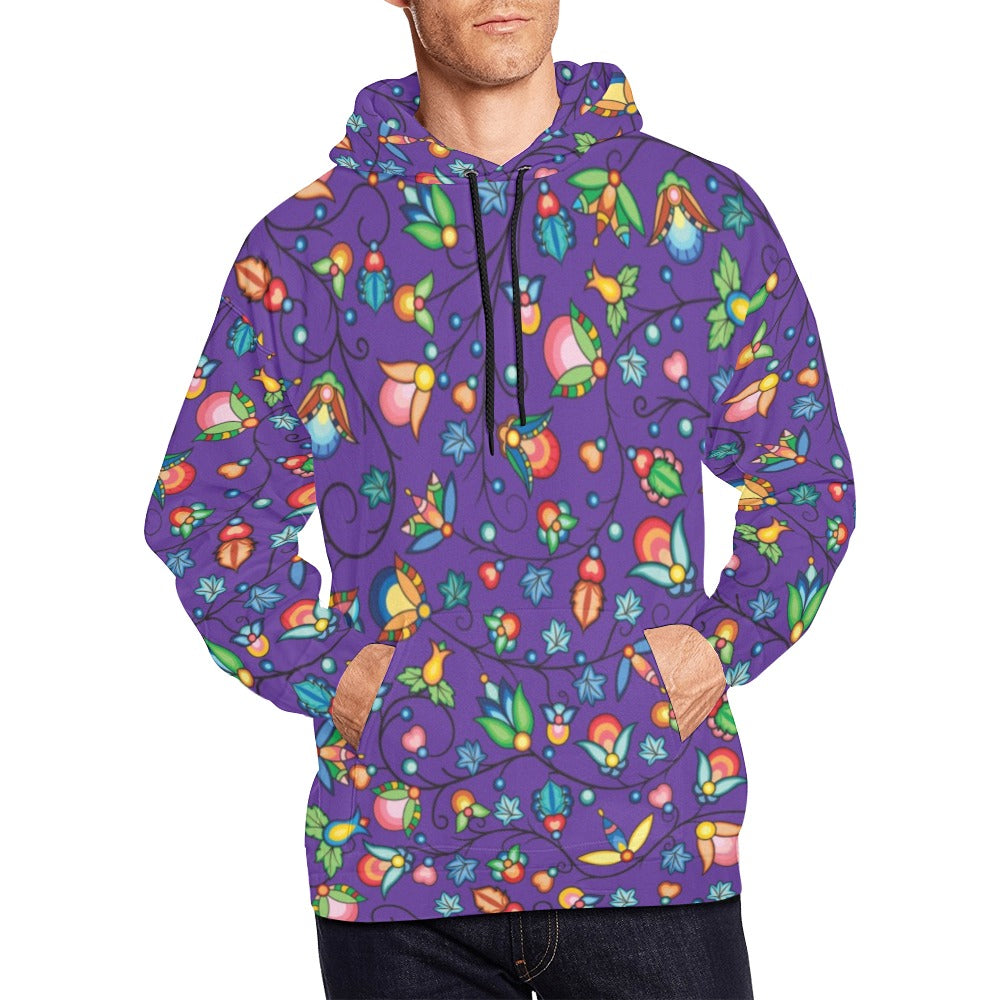 Prairie Plains Spirit Midnight Purple Hoodie for Men (USA Size)