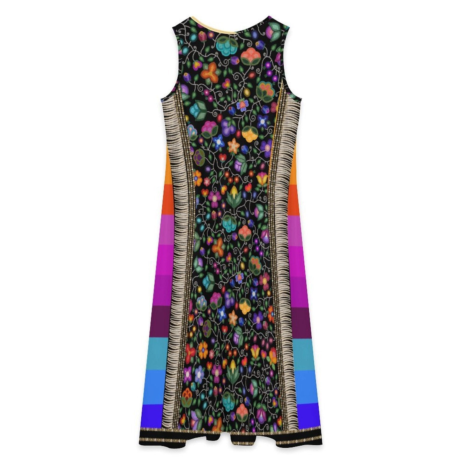 Beaded Offering Black 1 Women's Sleeveless Long Dress