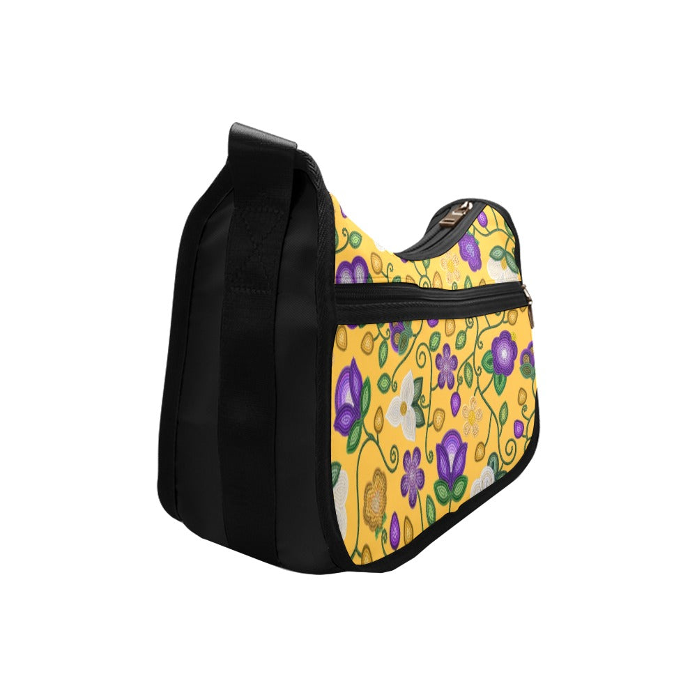 Midnight Moss Bloom Yellow Crossbody Bag