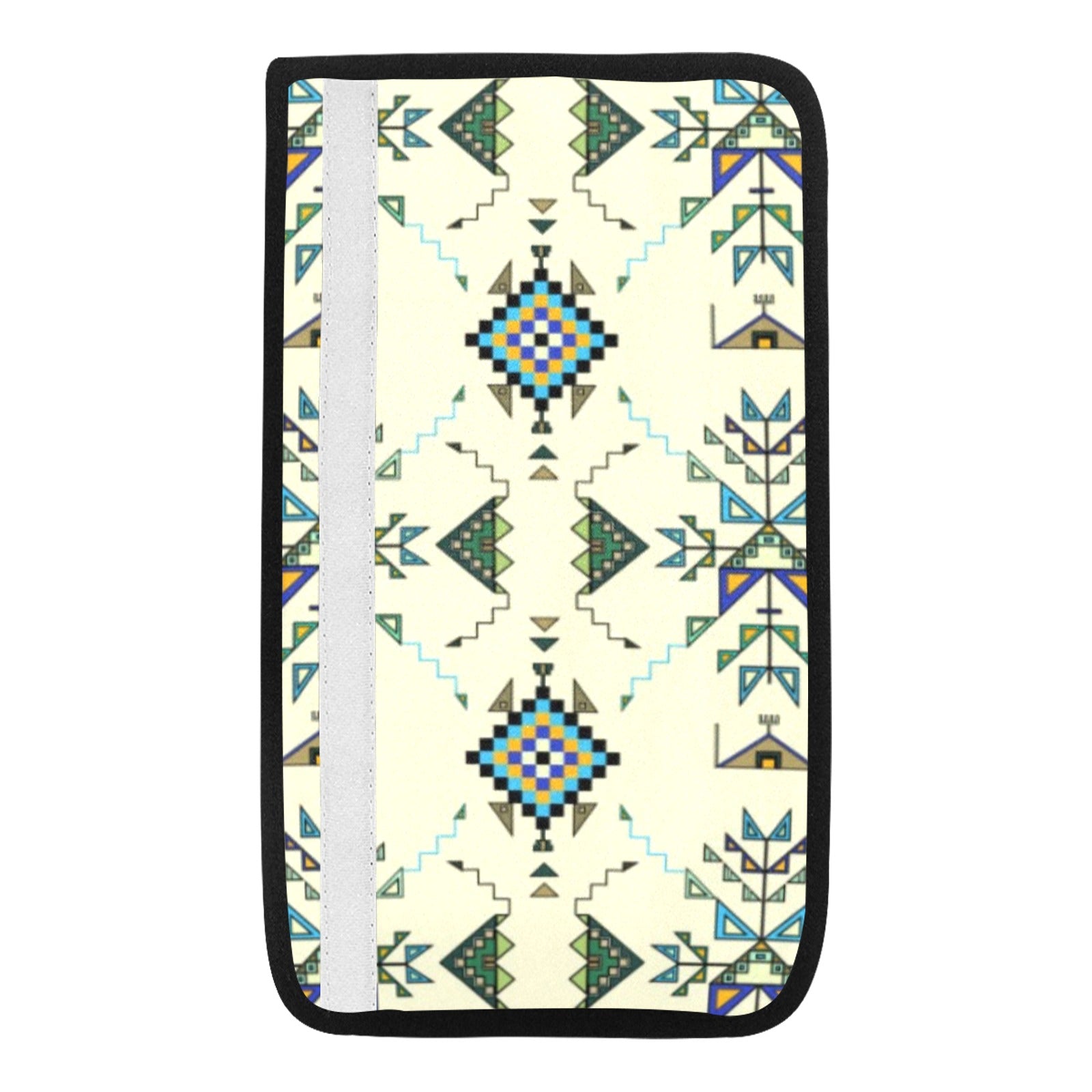 Bear Shield Cream Car Seat Belt Cover 7''x12.6'' (Pack of 2)