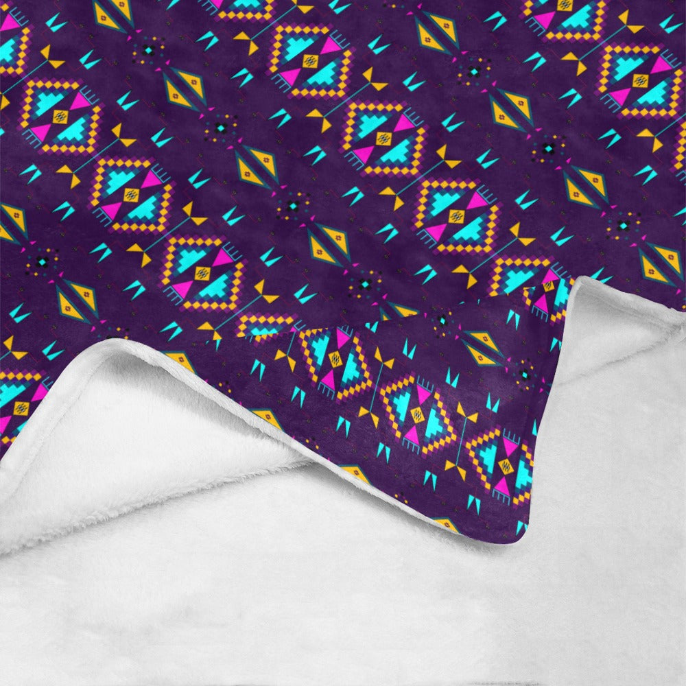 Rite of Passage Dark Purple Ultra-Soft Micro Fleece Blanket 50"x60"