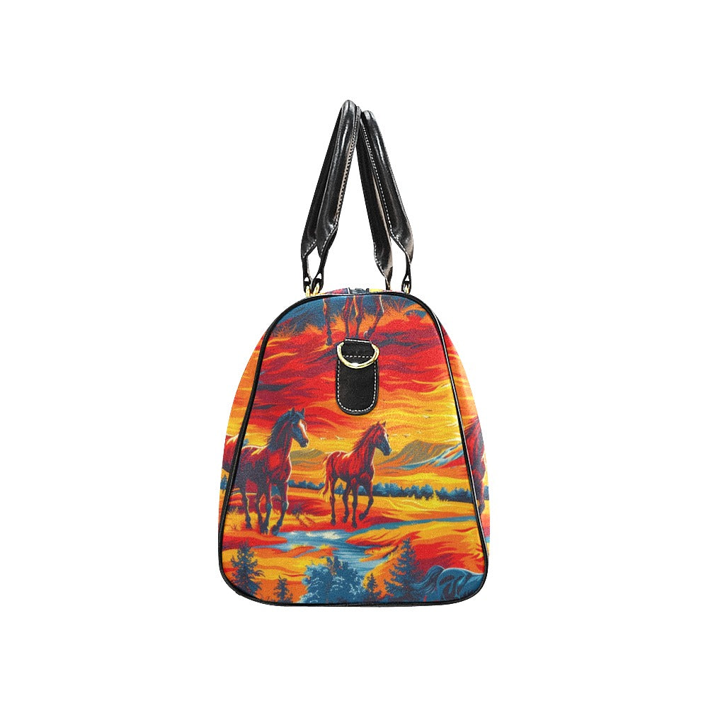 Wild Horses Waterproof Travel Bag/Small