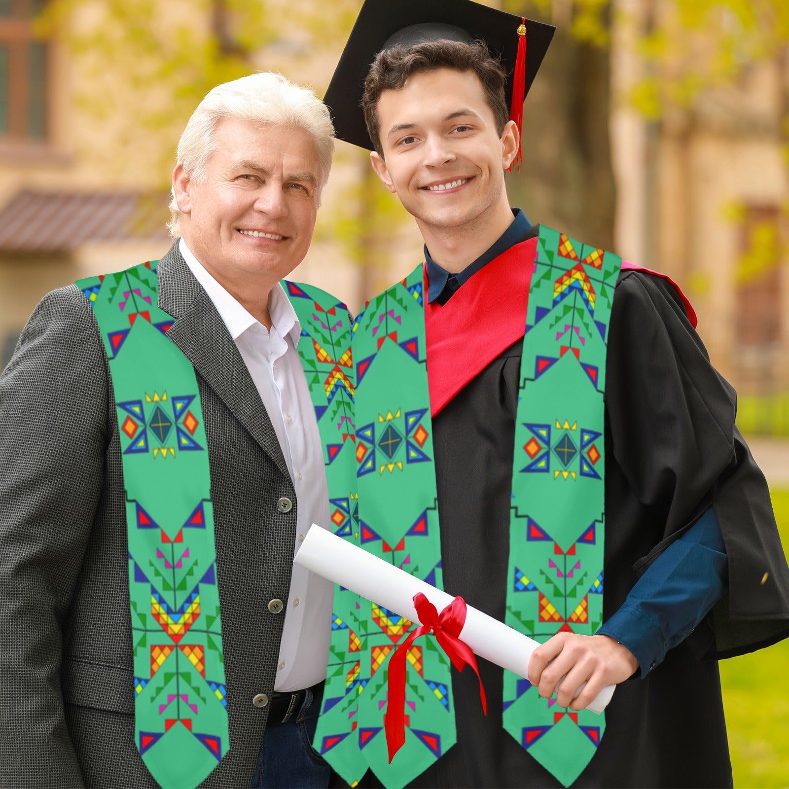 Buffalo Jump Sage Graduation Stole