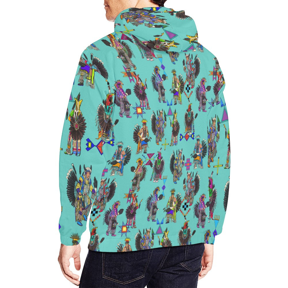 Men's Tradish Dancers Eggshell Blue Hoodie for Men (USA Size)