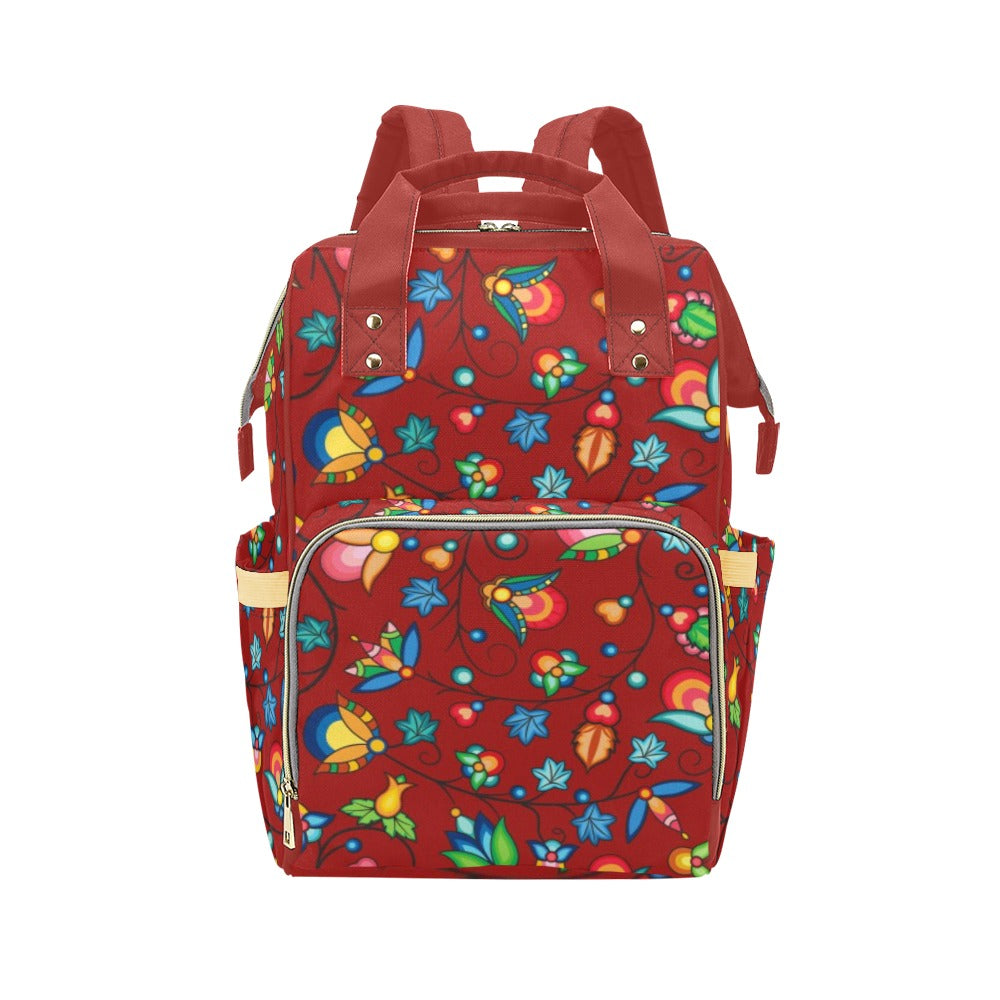 Prairie Plains Spirit Red Multi-Function Diaper Backpack/Diaper Bag