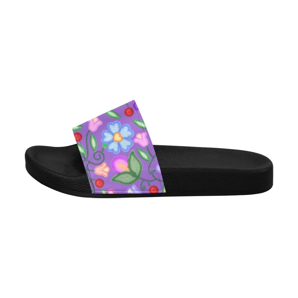 Petal Harmony Lavender Women's Slide Sandals