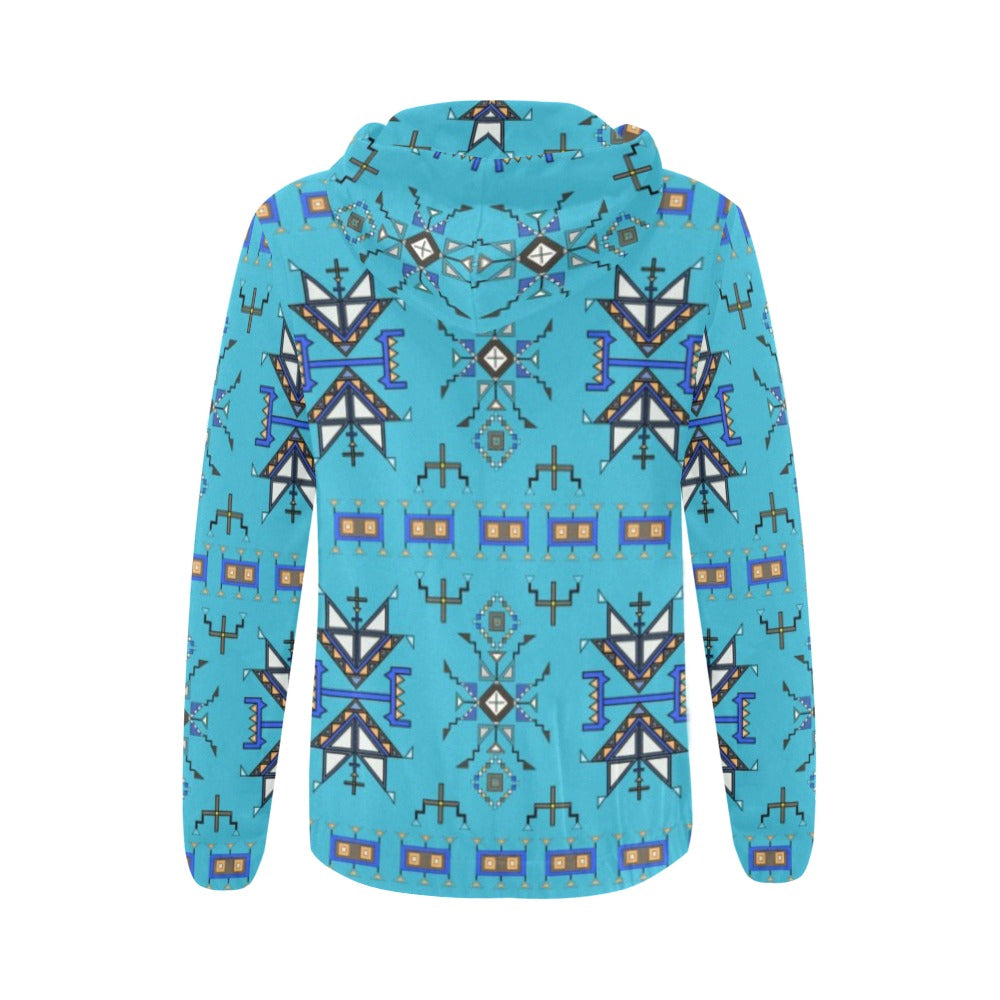 Eagle Strike Blue Full Zip Hoodie for Women