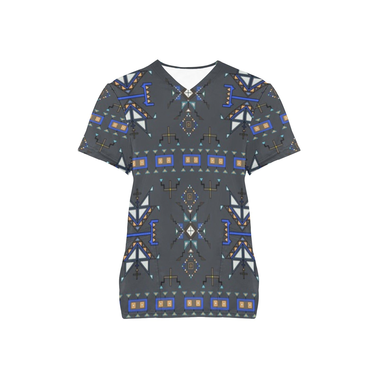 Eagle Strike Gray Scrub Top