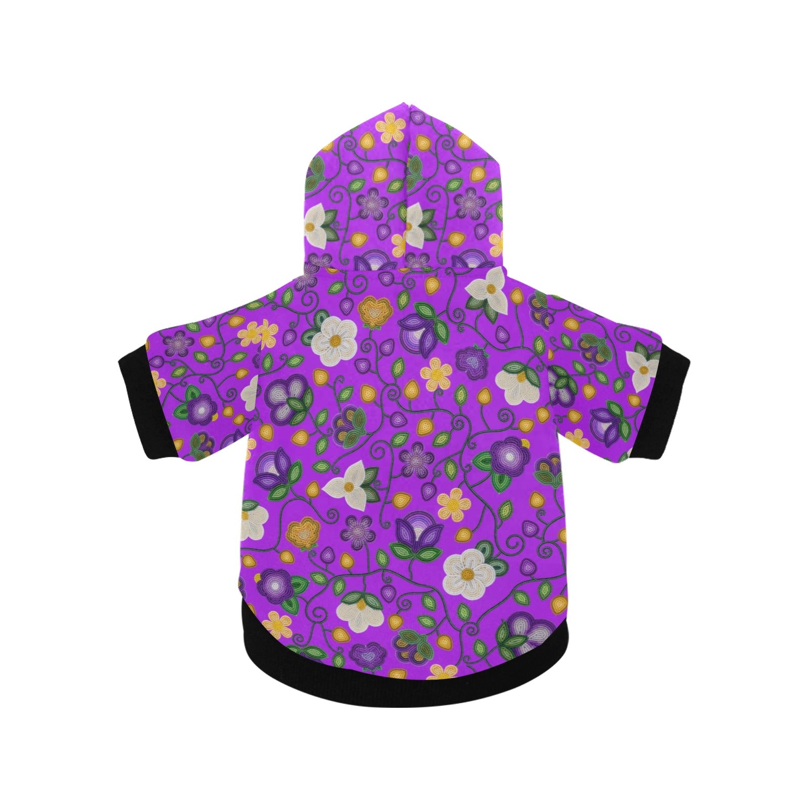 Midnight Moss Bloom Purple Pet Dog Hoodie