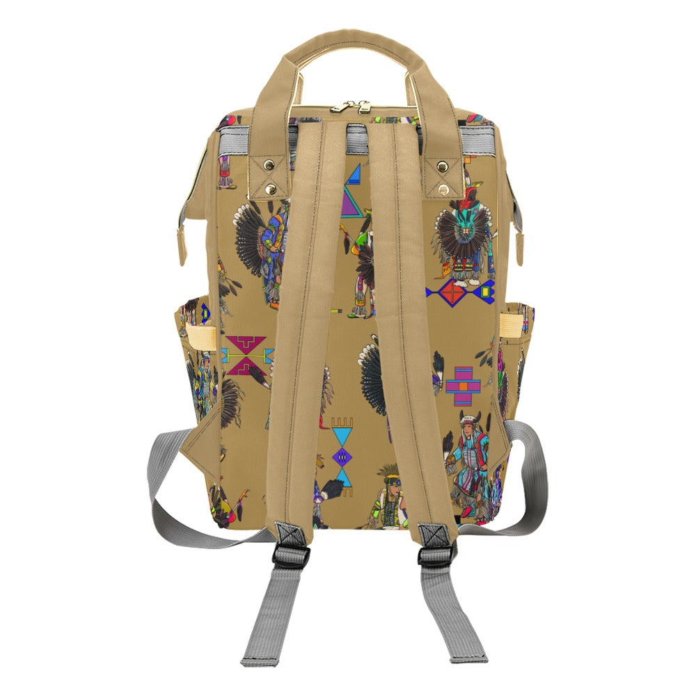 Men's Tradish Dancers Earth Multi-Function Diaper Backpack/Diaper Bag