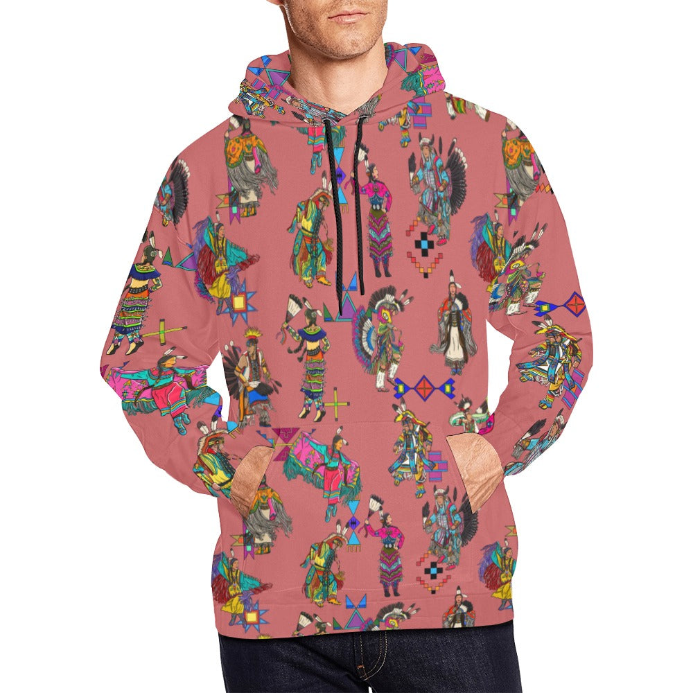 Grand Entry Dancers Terra Cotta Hoodie for Men (USA Size)