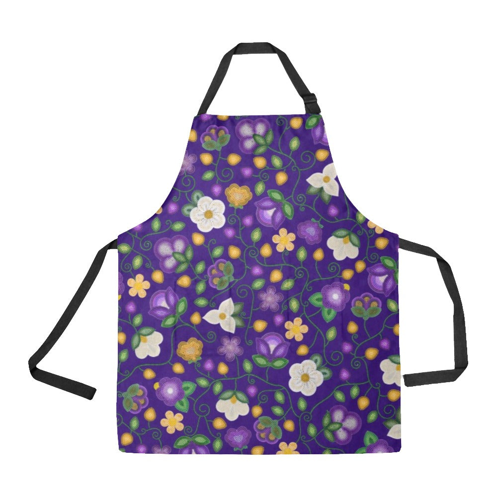 Midnight Moss Bloom Aubergine Apron