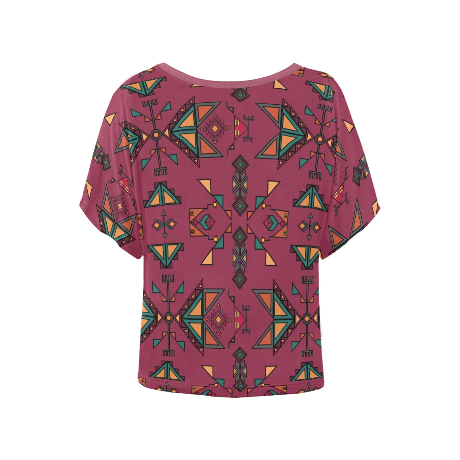 Arrow Dawn Maroon Women's Batwing-Sleeved Blouse T shirt