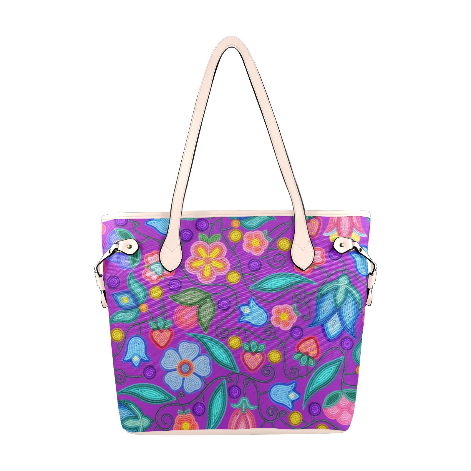 Sweet Offering Purple Clover Canvas Tote Bag