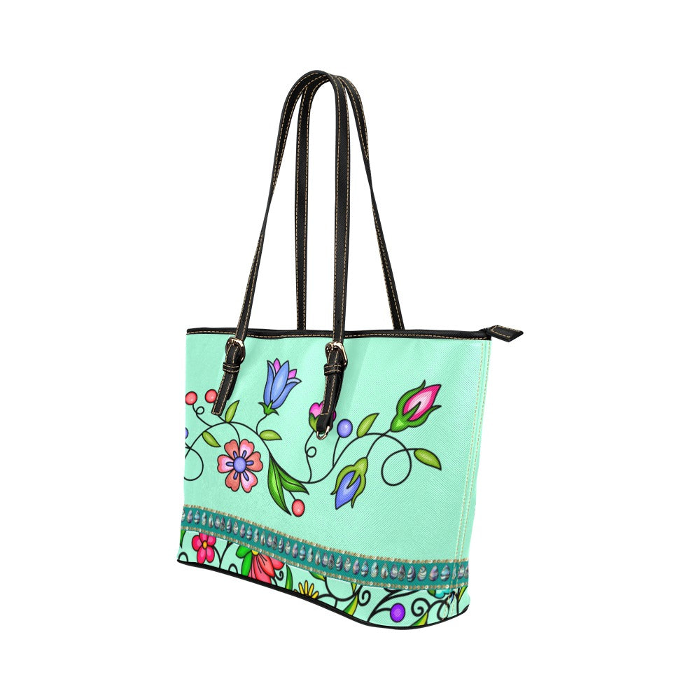 Grandmother Legacy Mint Leather Tote Bag/Large