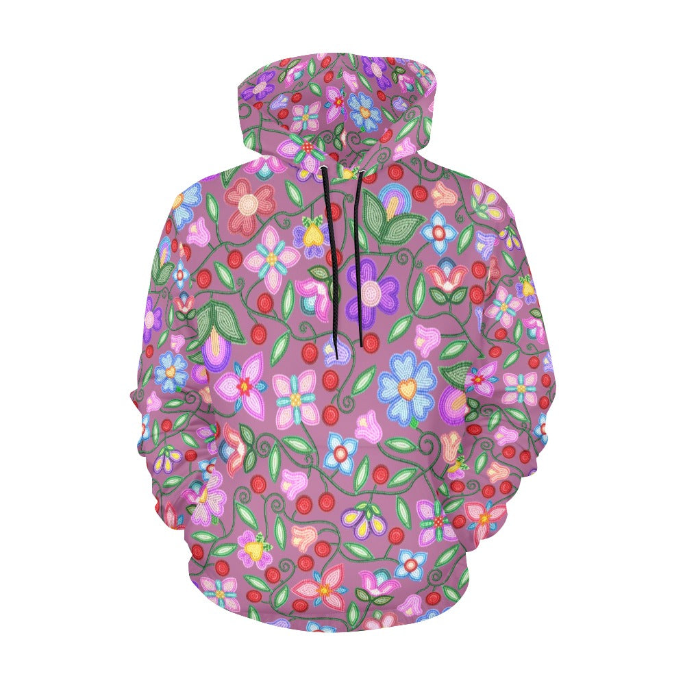 Petal Harmony Dusty Rose Hoodie for Men (USA Size)