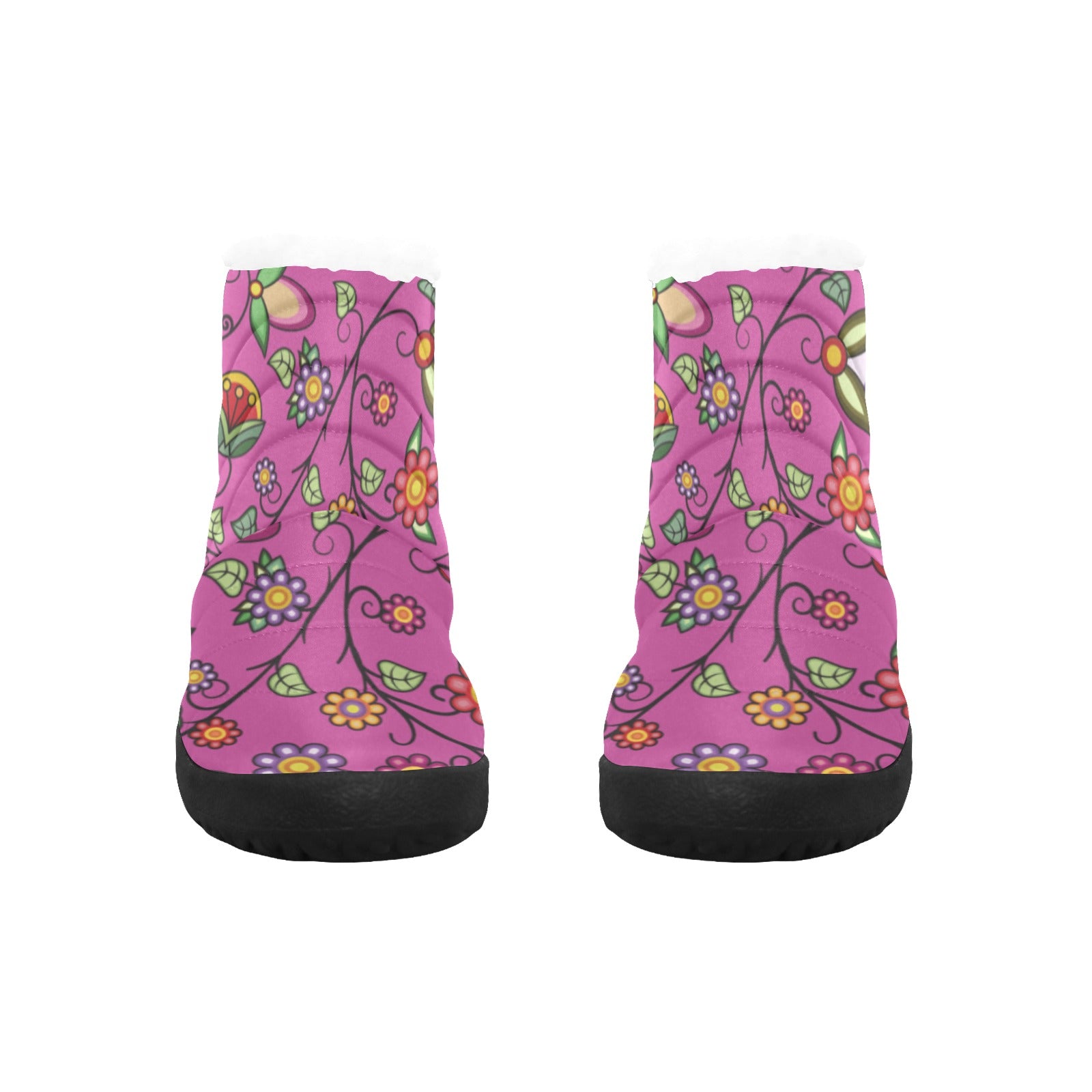 Heartbeat Petals Pink Women's Padded Winter Boot