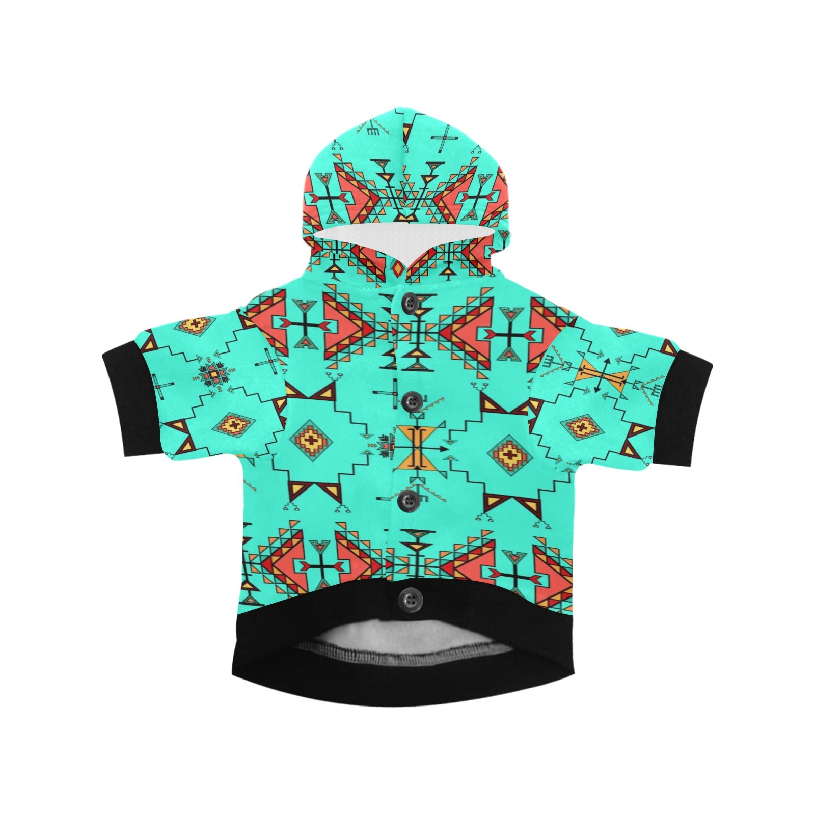 Thunder Flight Turquoise Pet Dog Hoodie