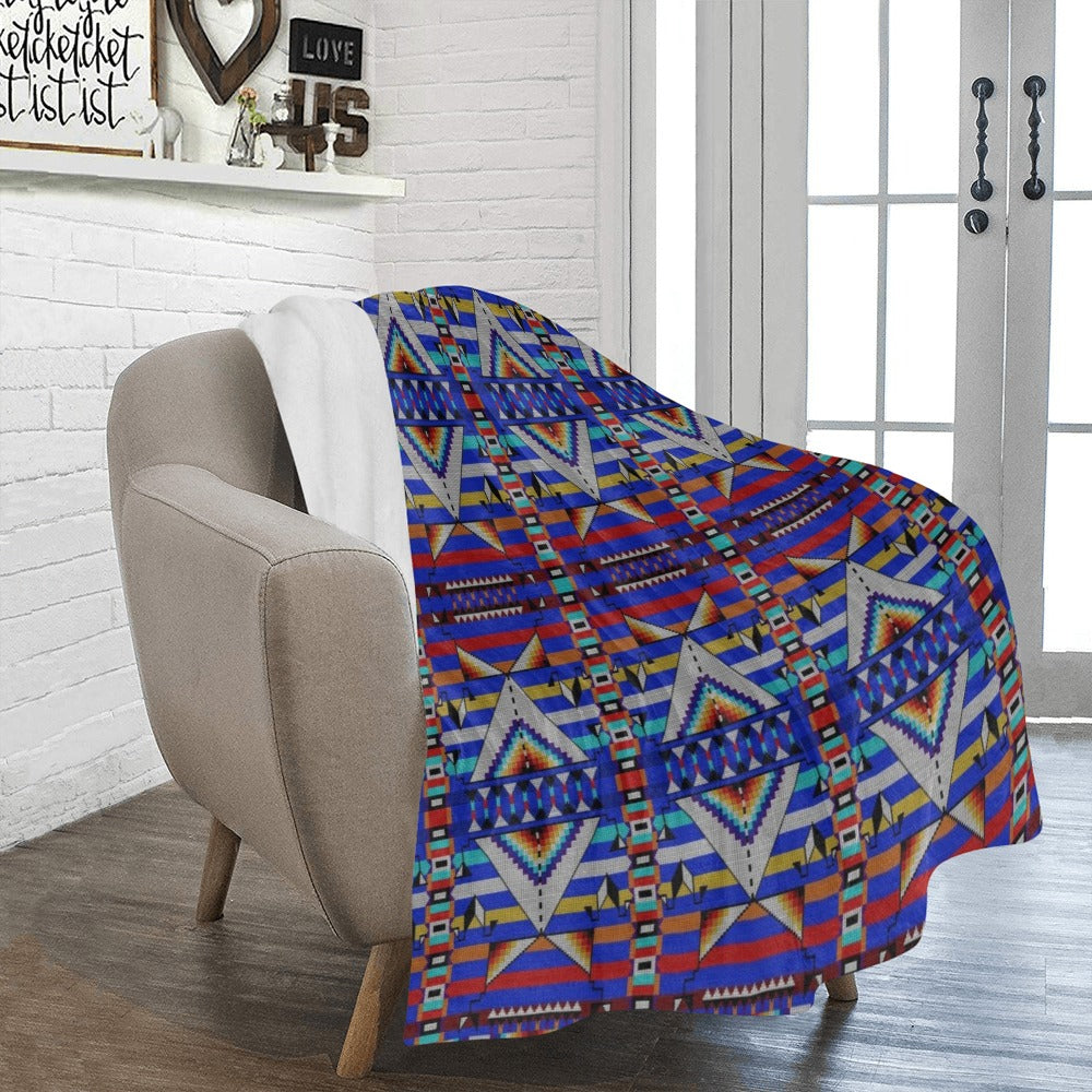 Medicine Blessing Blue Ultra-Soft Micro Fleece Blanket 50"x60"