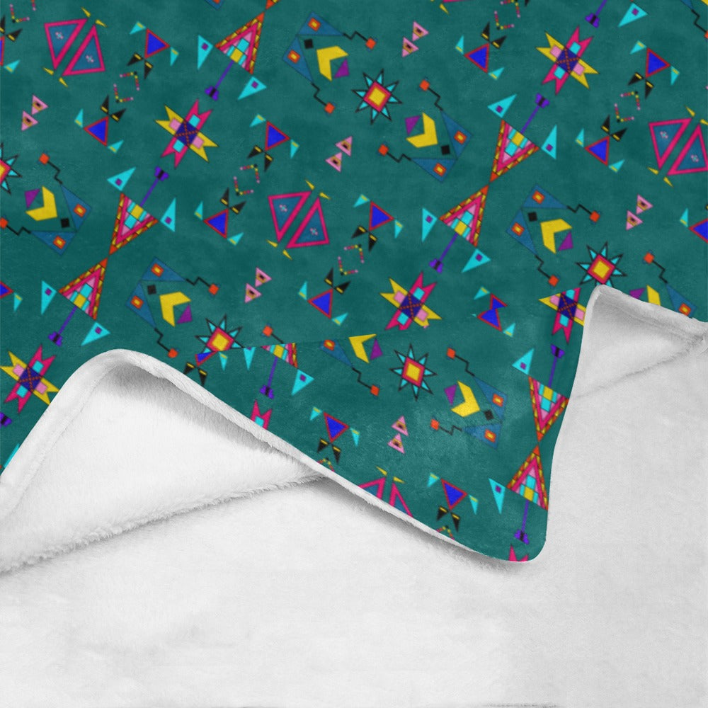 Enemy Territory Teal Ultra-Soft Micro Fleece Blanket 40"x50"