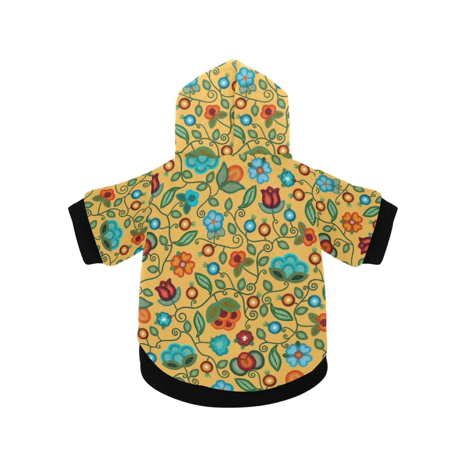 Prairie Fire Petals Honey Pet Dog Hoodie
