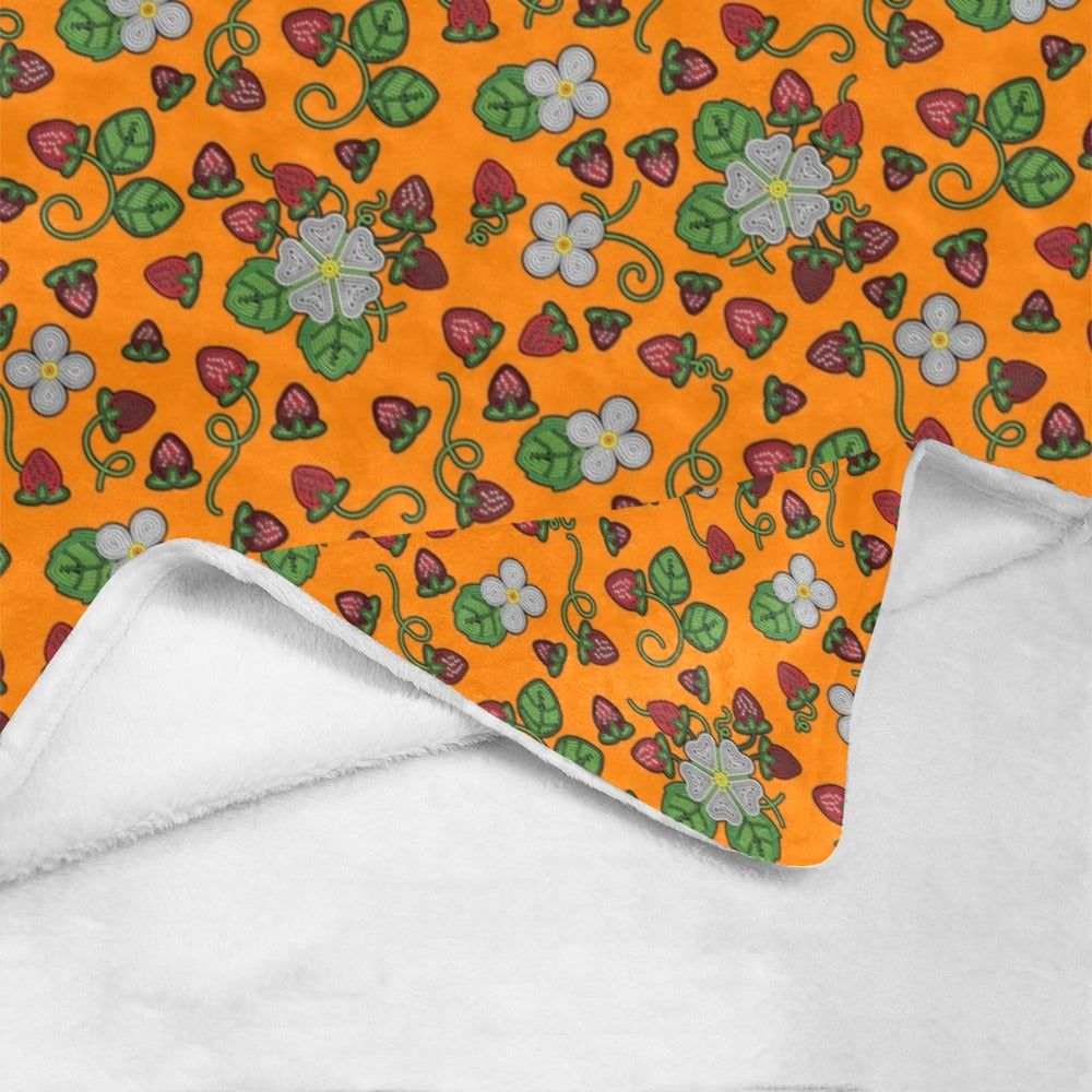 Strawberry Dreams Carrot Ultra-Soft Micro Fleece Blanket 60"x80"