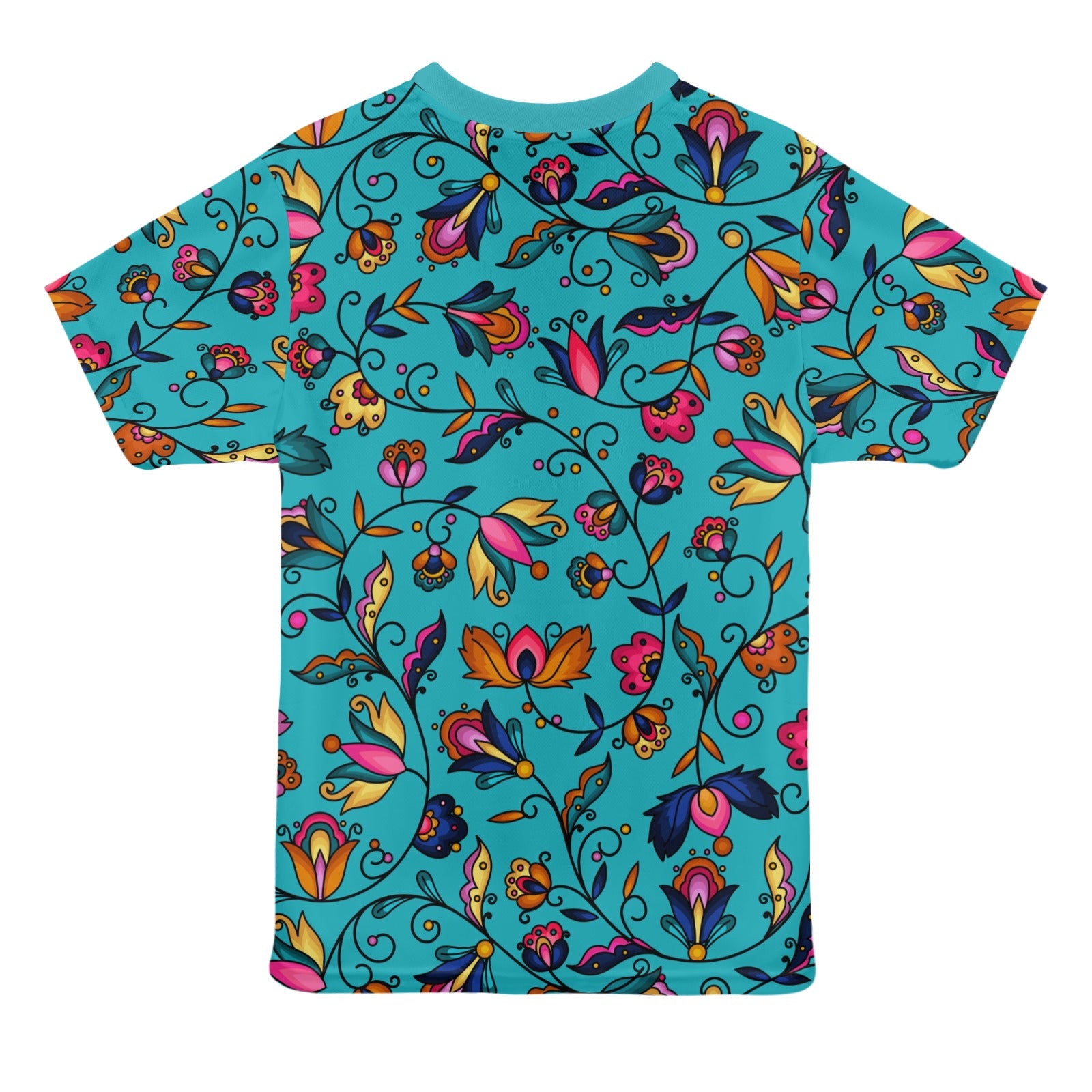 Copper Prairie Petals Turquoise T-shirt for Women