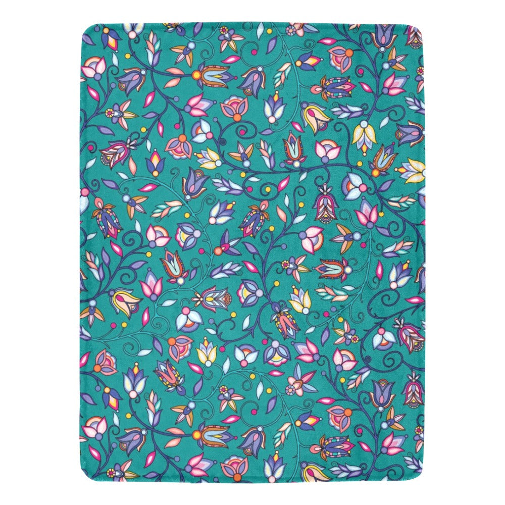 Buffalo Bloom Turquoise Ultra-Soft Micro Fleece Blanket 60"x80"